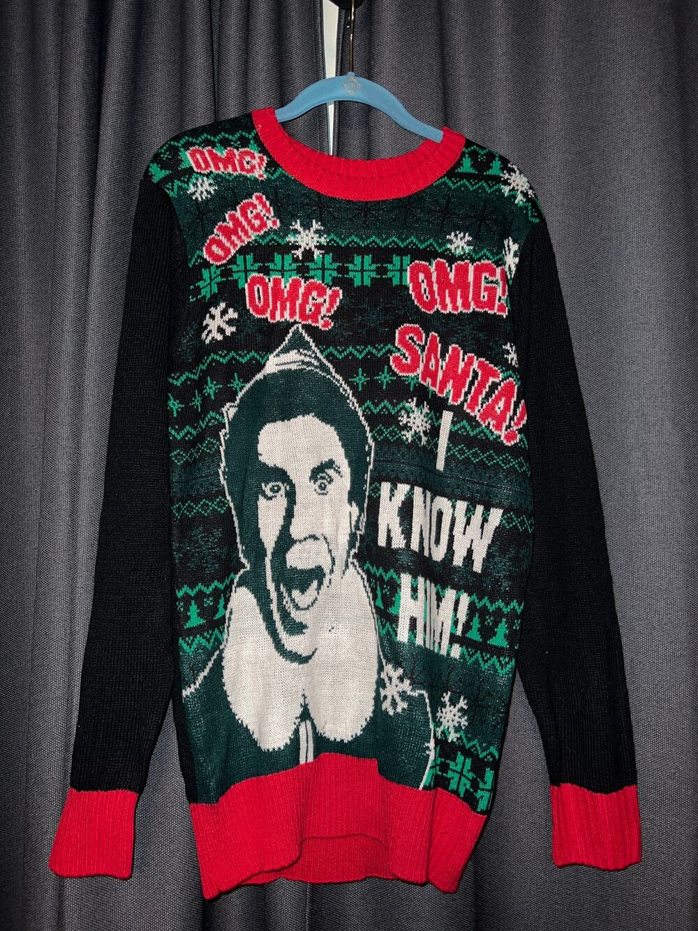 Ugly Christmas Sweater Xmas Size Medium Elf NWT